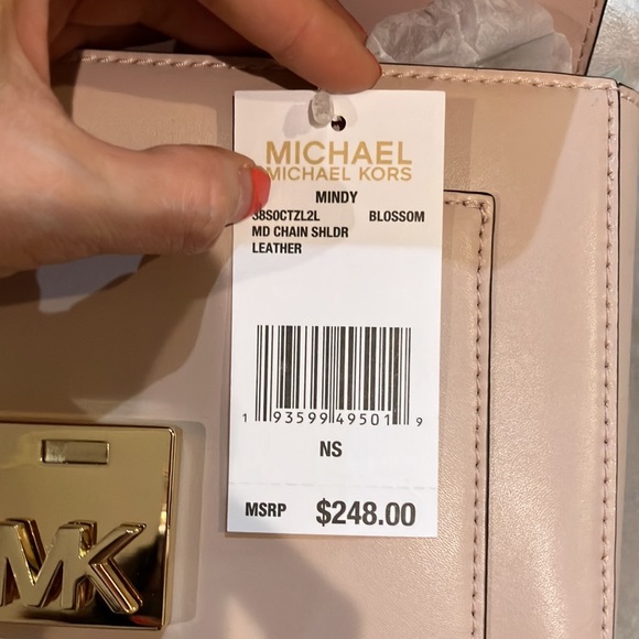 MICHAEL KORS Mindy Leather 38s0ctzl2l Chain Shoulder Bag - Picture 13 of 13